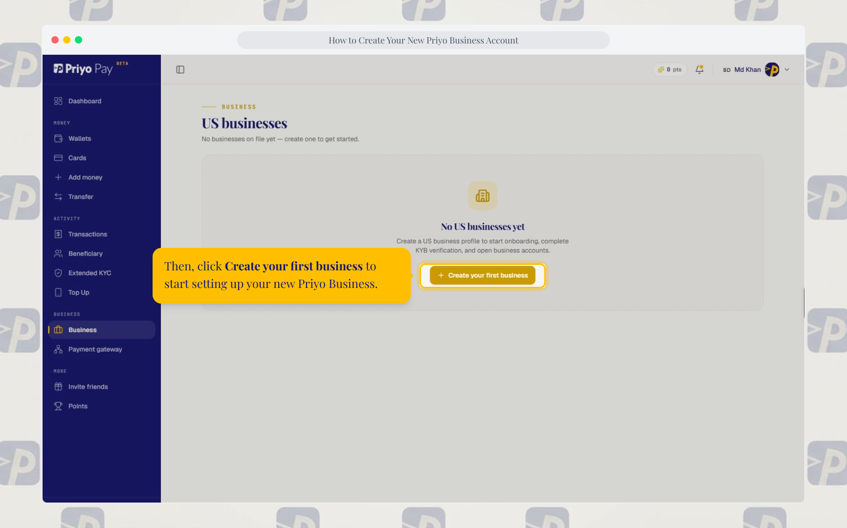 Create Business