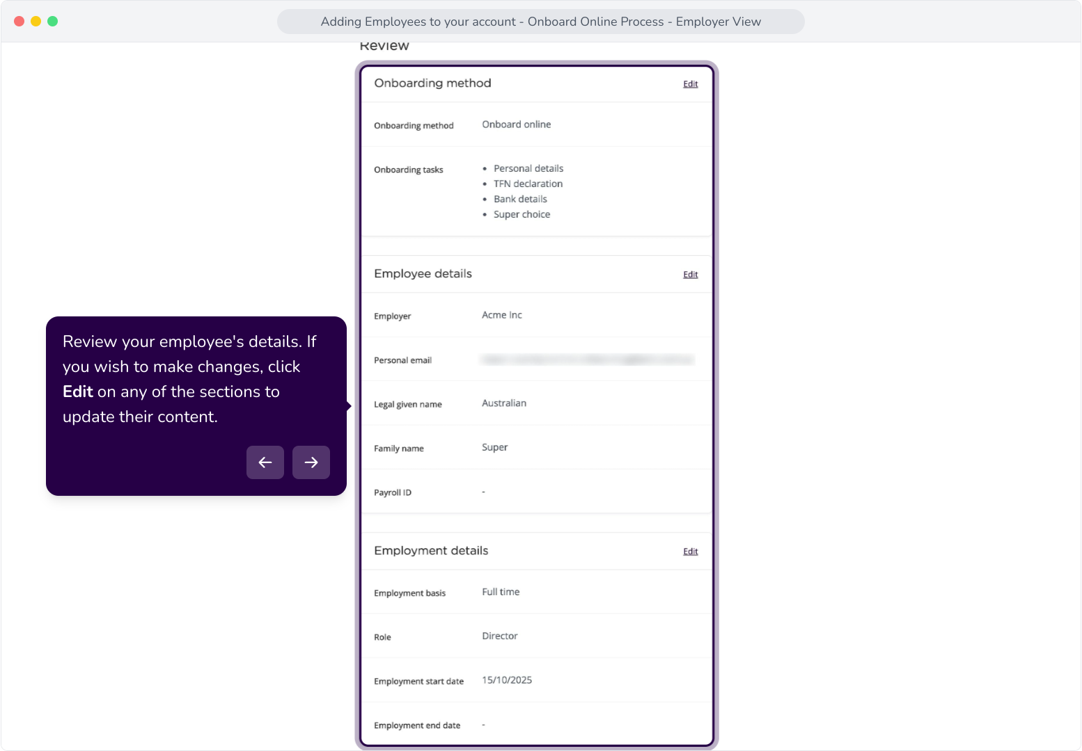 Adding Employees to your Account - Onboard Online Process - Employer ...
