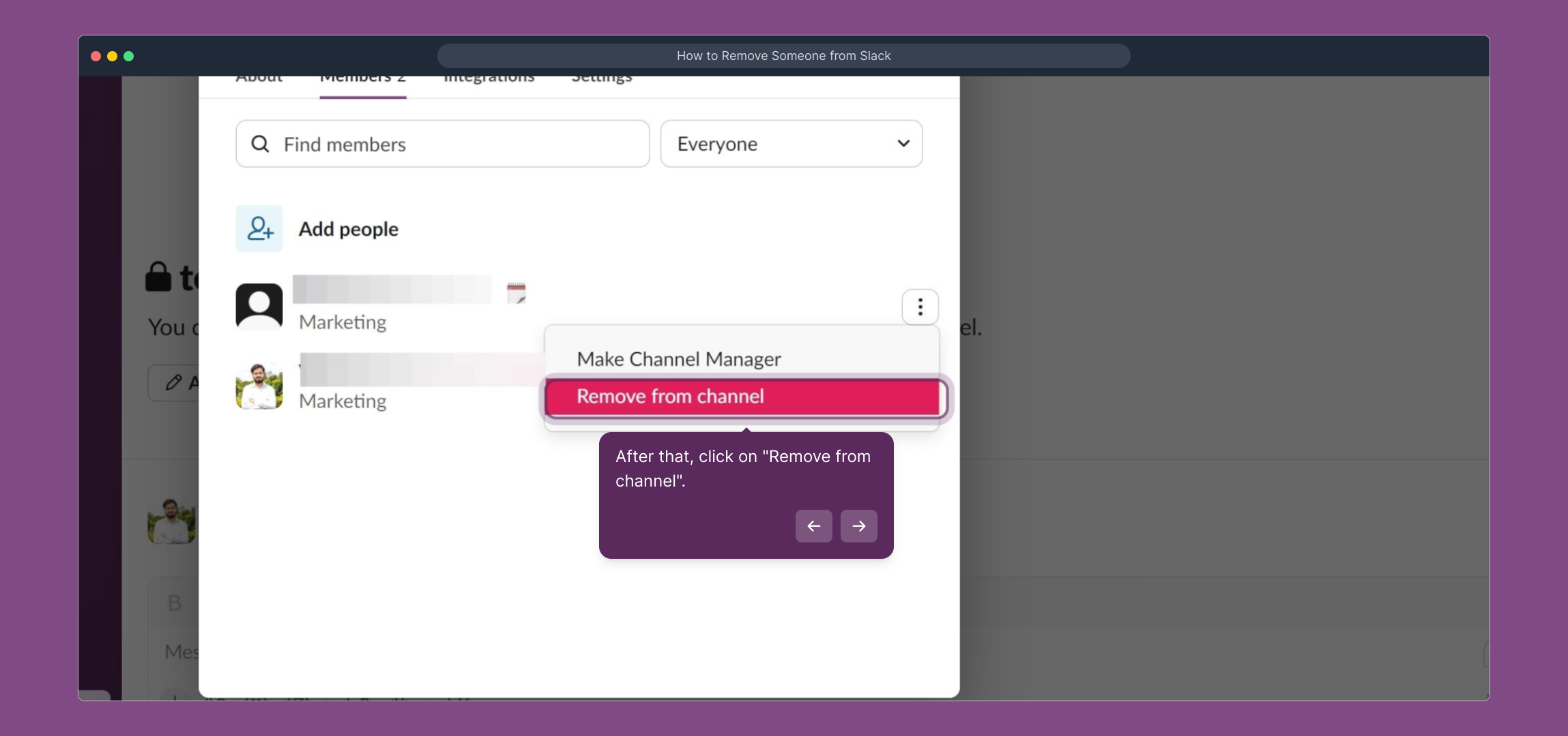 How to Remove Someone from Slack