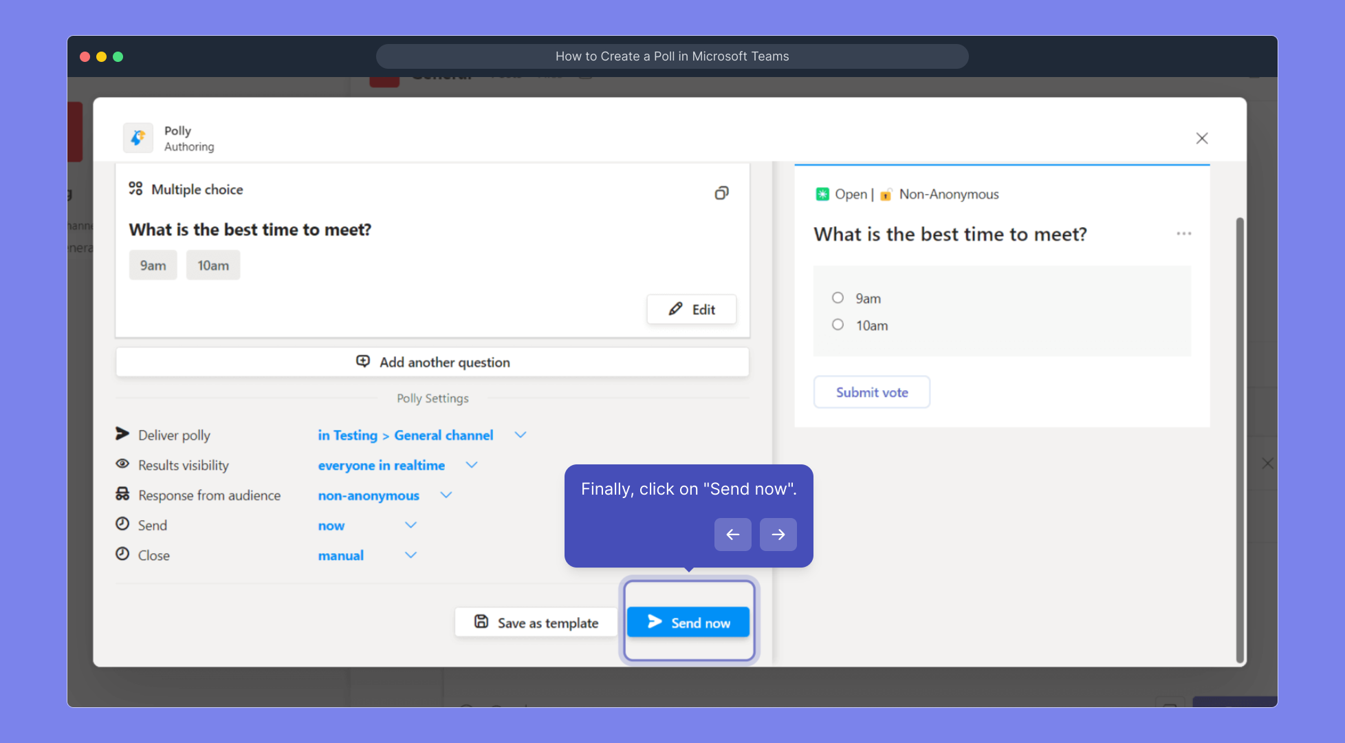 How to Create a Poll in Microsoft Teams