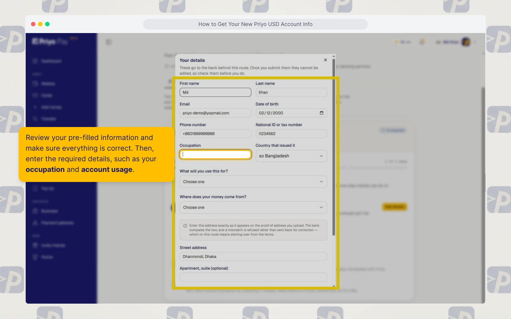 Personal Details
