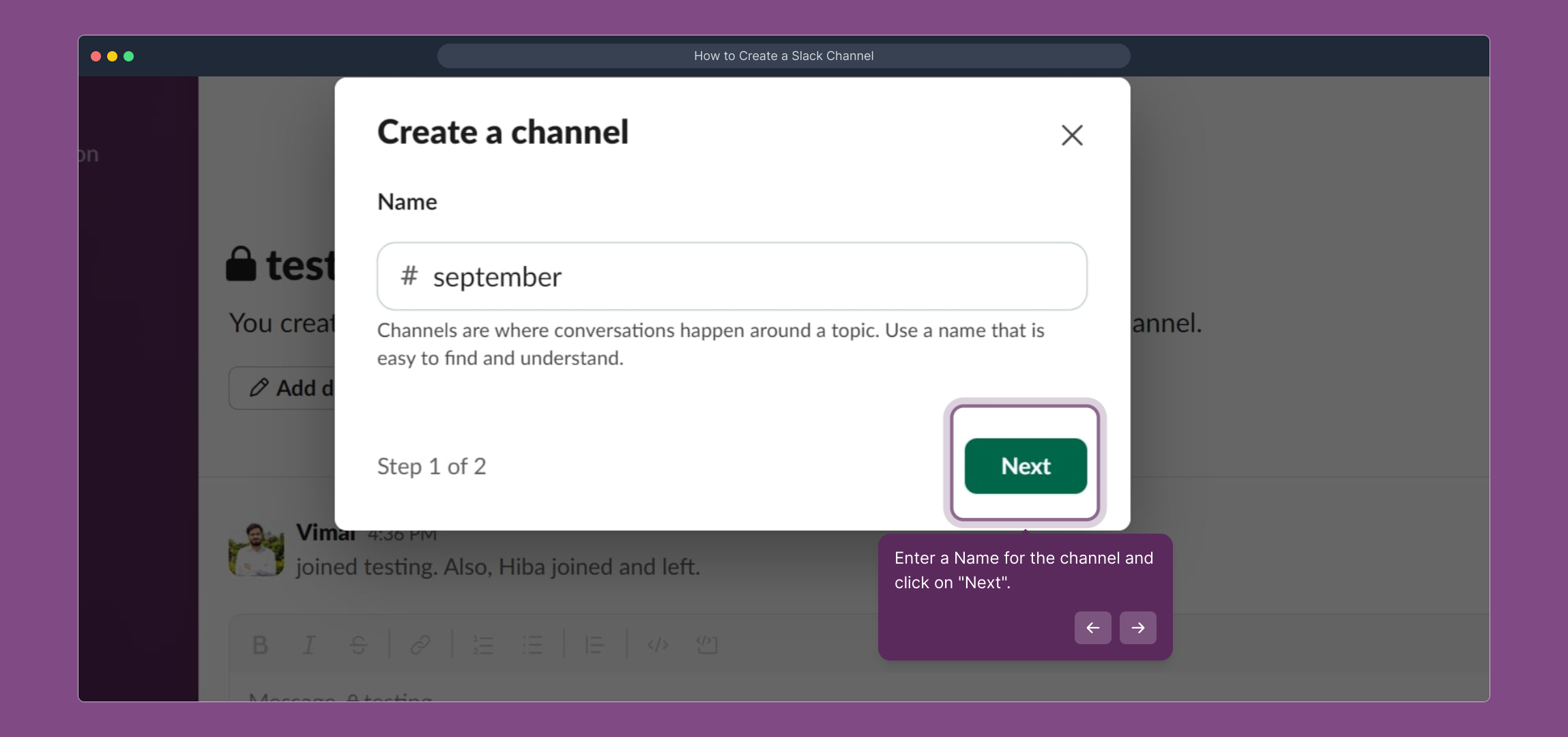 How to Create a Slack Channel