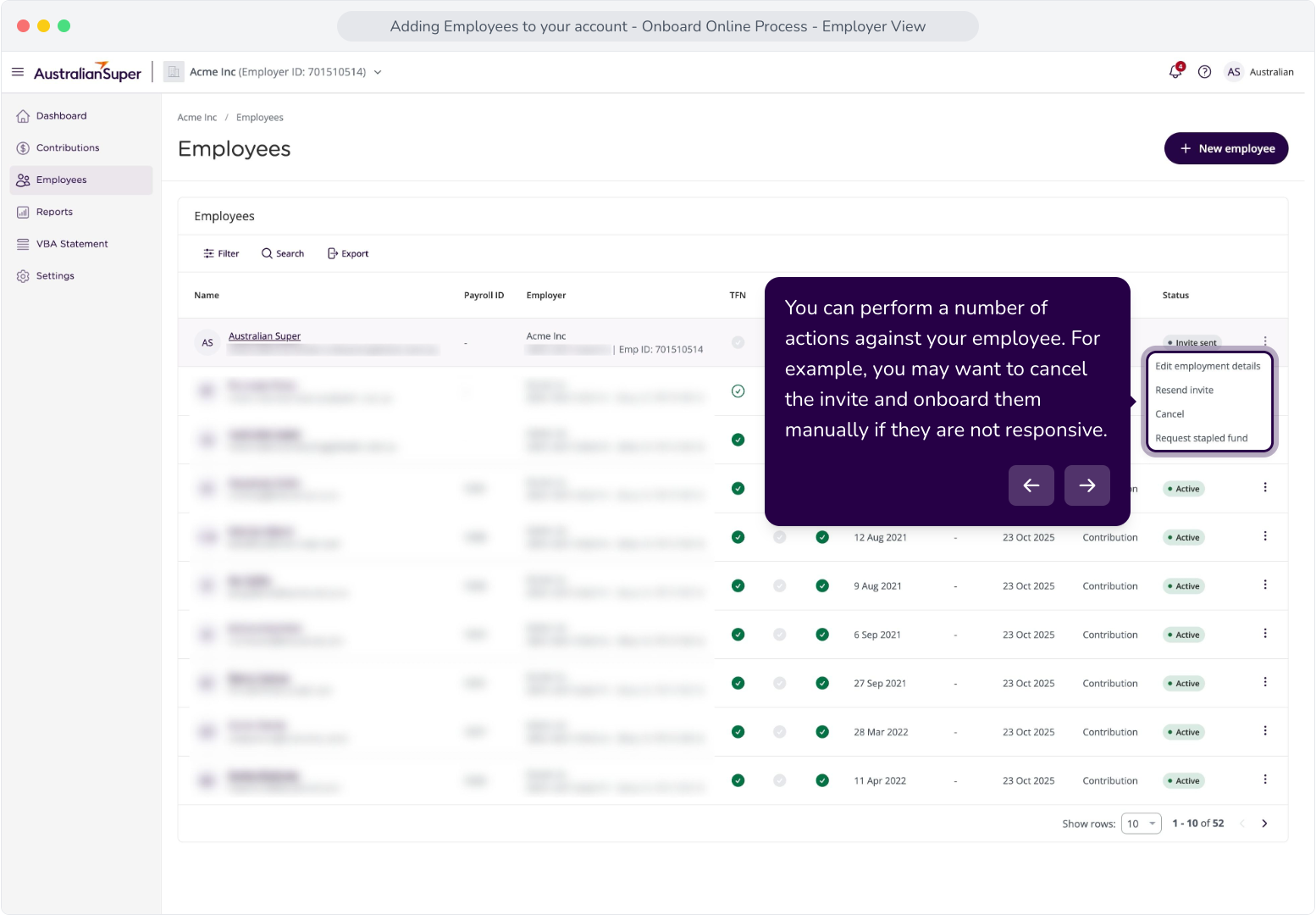 Adding Employees to your Account - Onboard Online Process - Employer ...