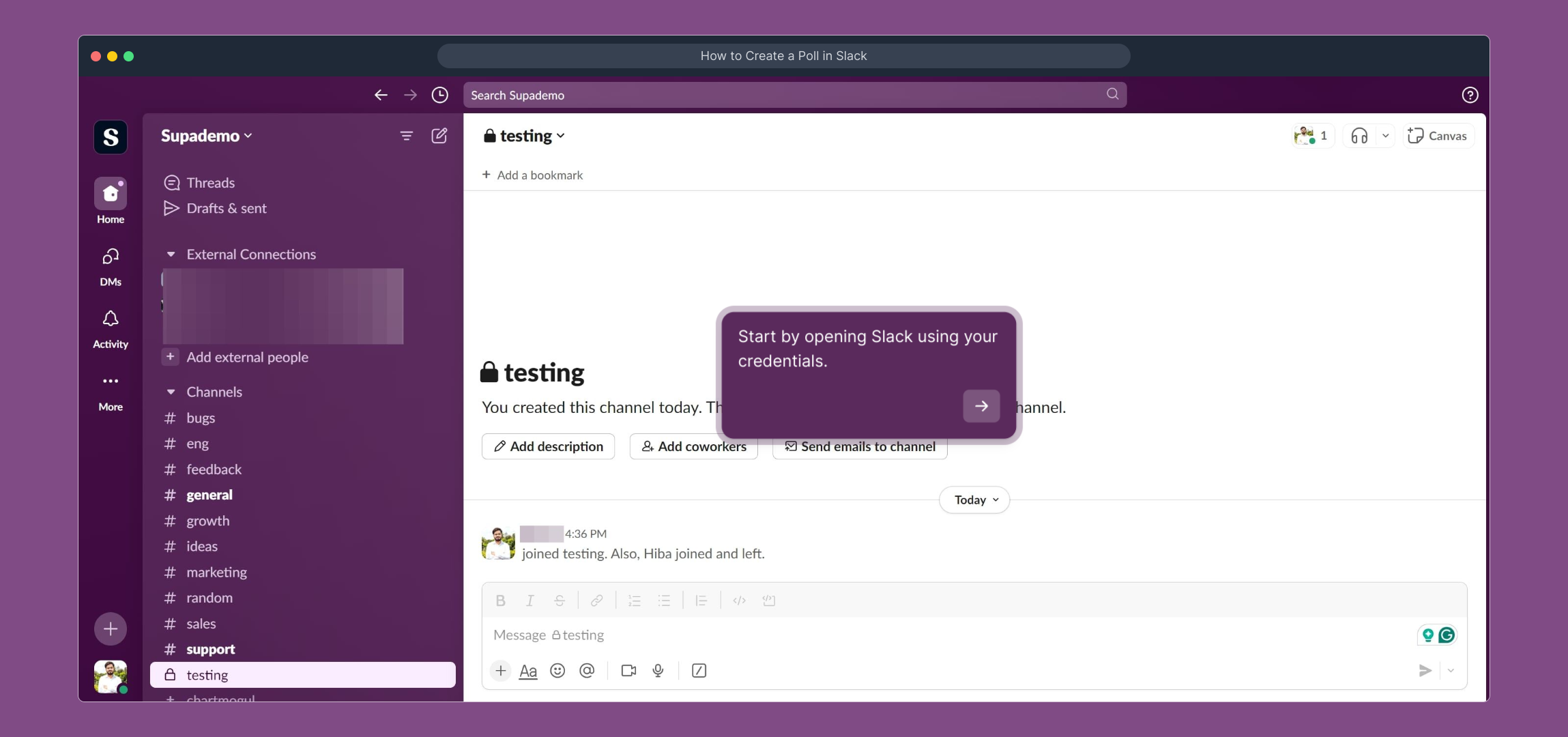 How to Create a Poll in Slack