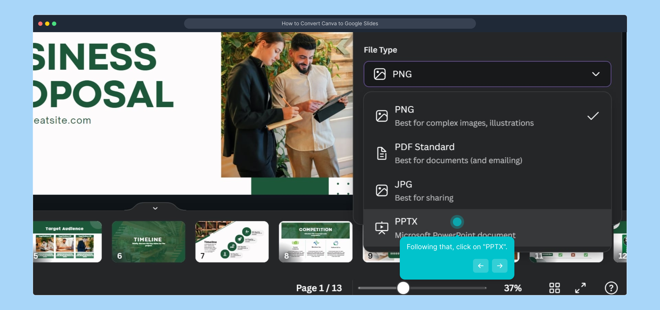 How to Convert Canva to Google Slides