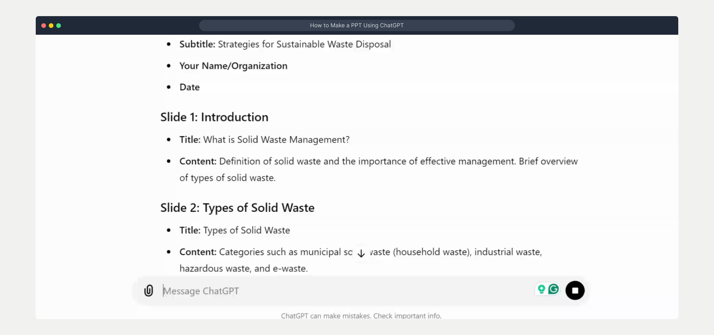 How to Make a PPT Using ChatGPT