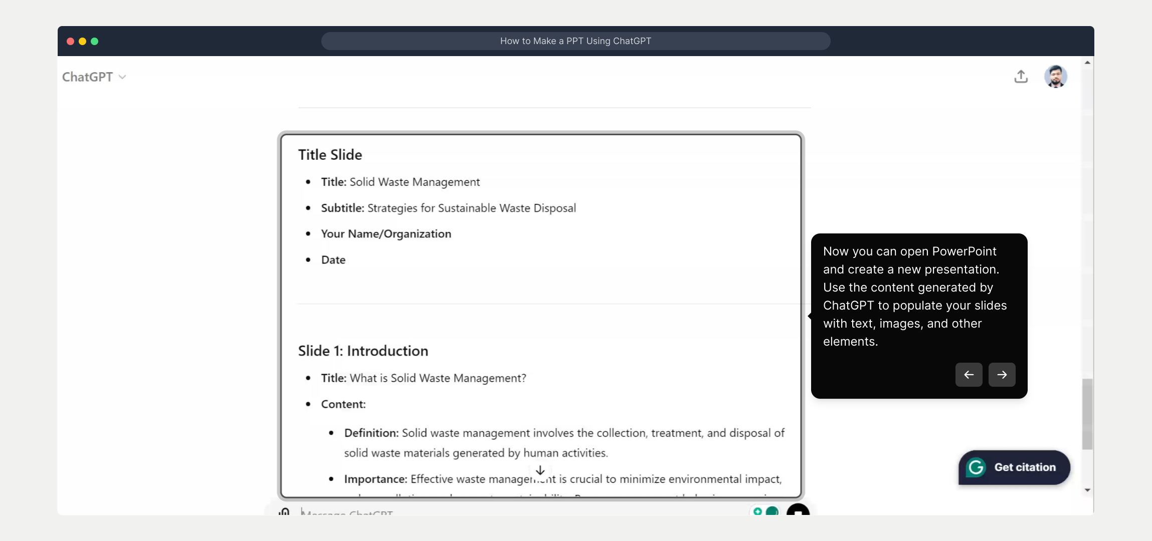 How to Make a PPT Using ChatGPT