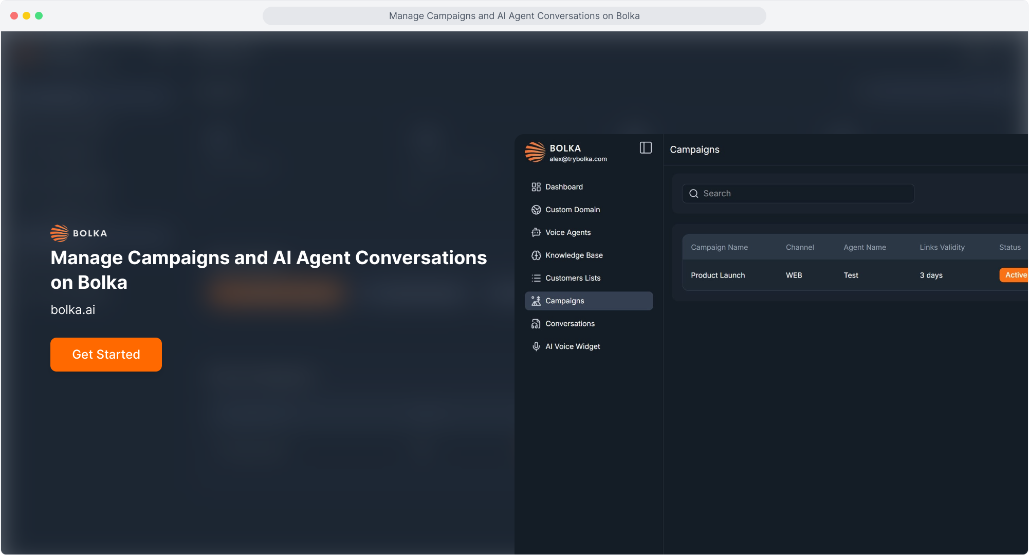 Step 1: Manage Campaigns and AI Agent Conversations