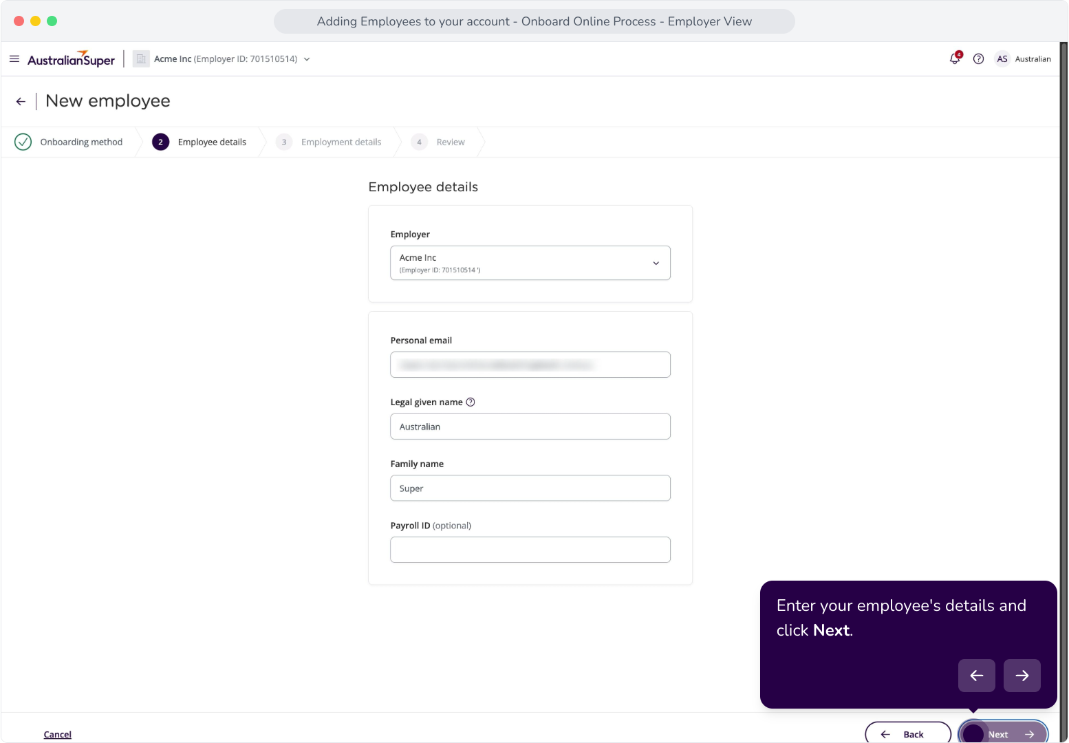 Adding Employees to your Account - Onboard Online Process - Employer ...
