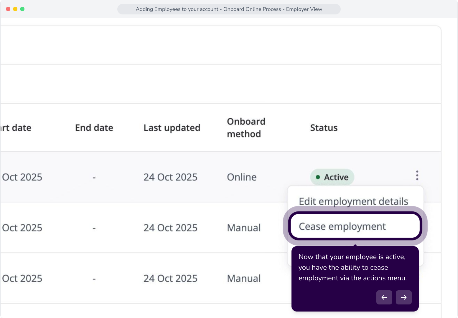 Adding Employees to your Account - Onboard Online Process - Employer ...