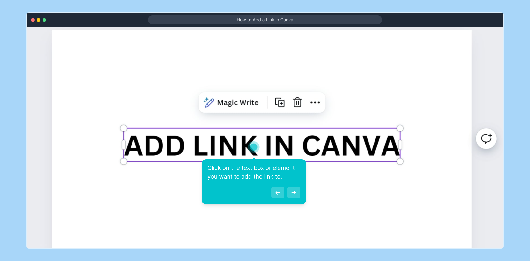 How to Add a Link in Canva