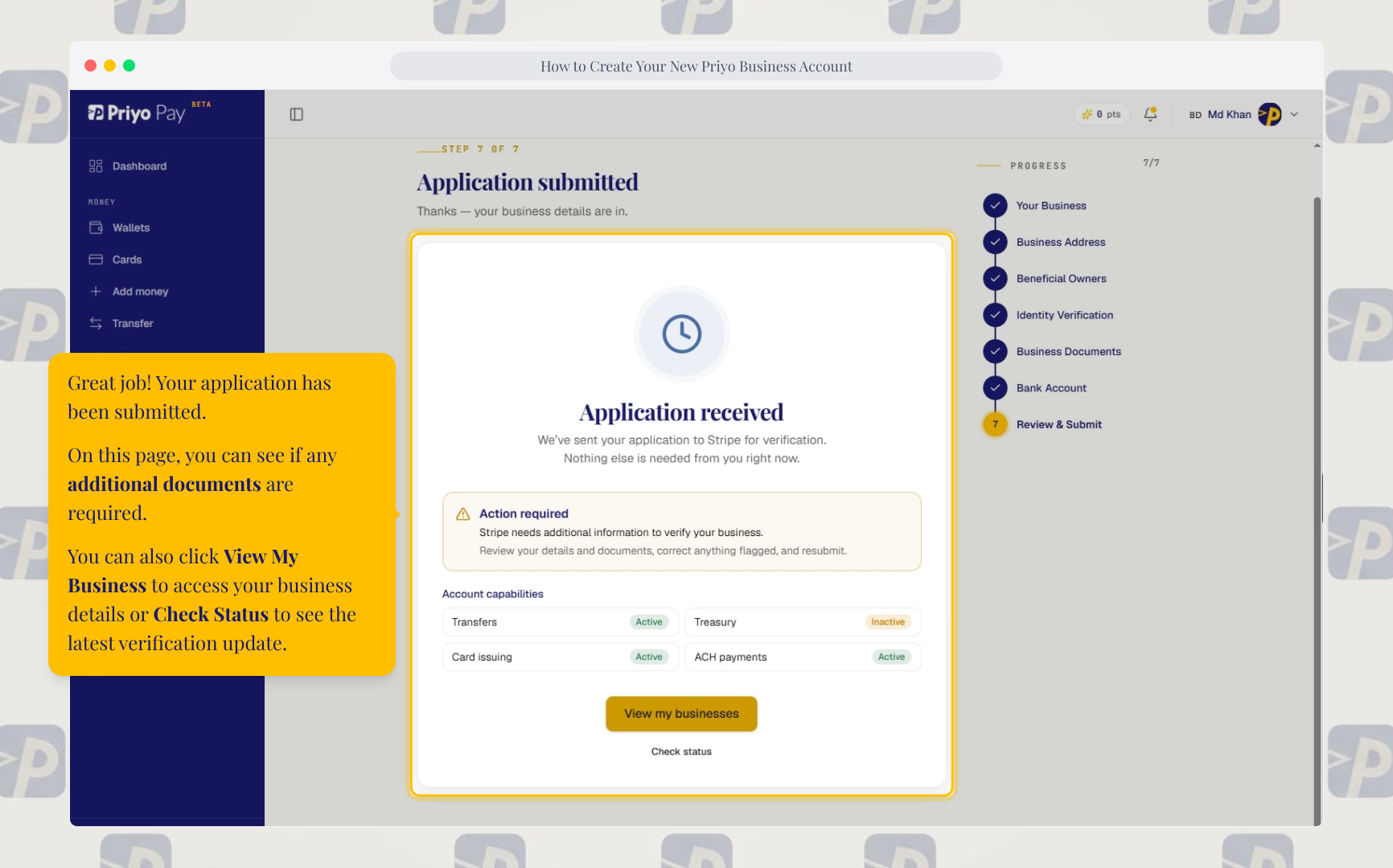 Application Submitted