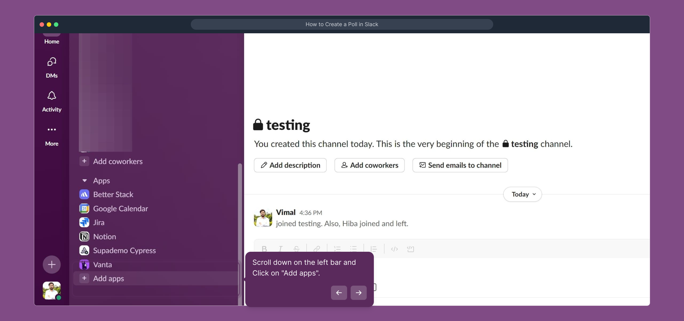 How to Create a Poll in Slack
