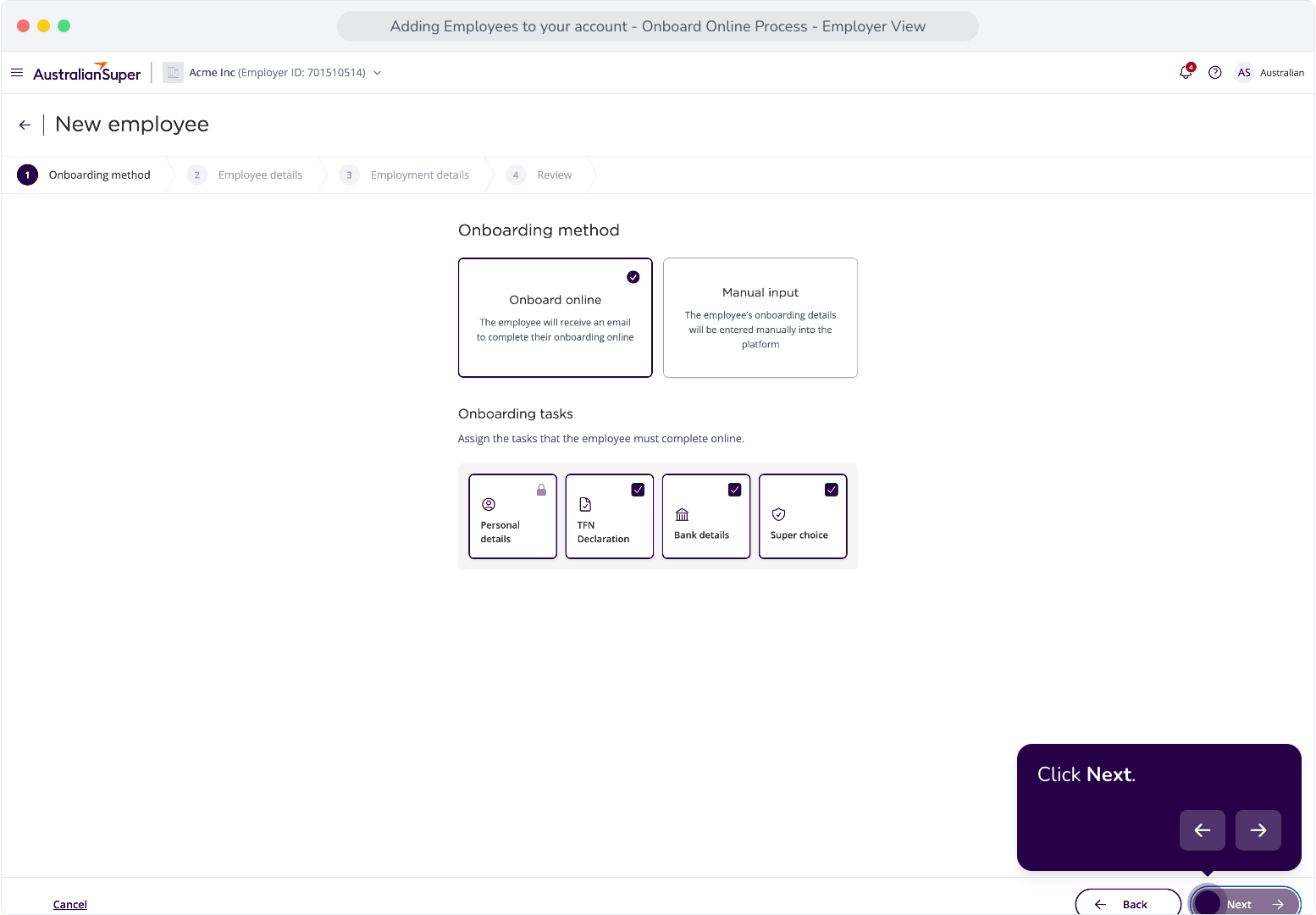 Adding Employees to your Account - Onboard Online Process - Employer ...