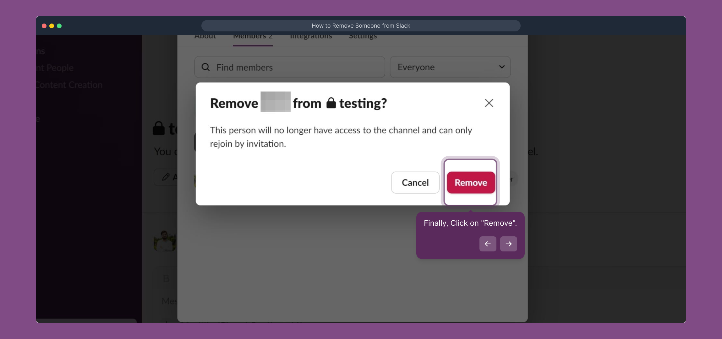 How to Remove Someone from Slack