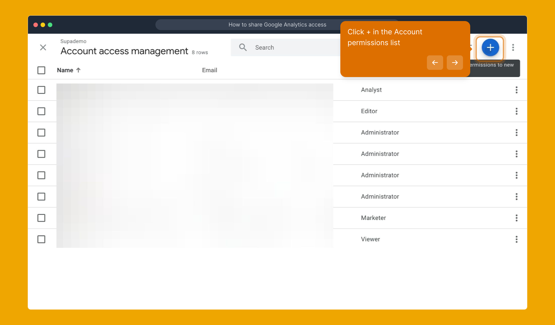 How to share Google Analytics access