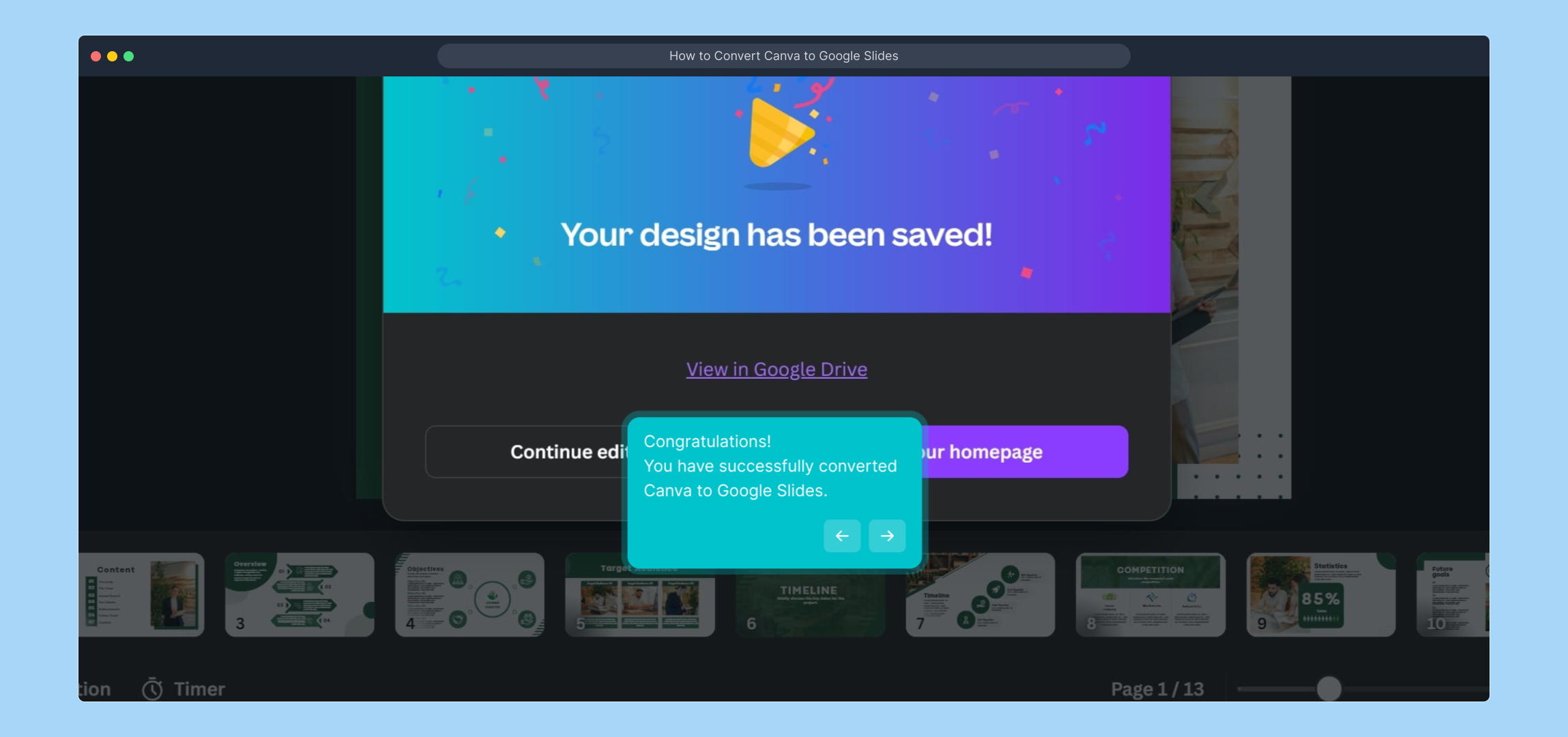 How to Convert Canva to Google Slides
