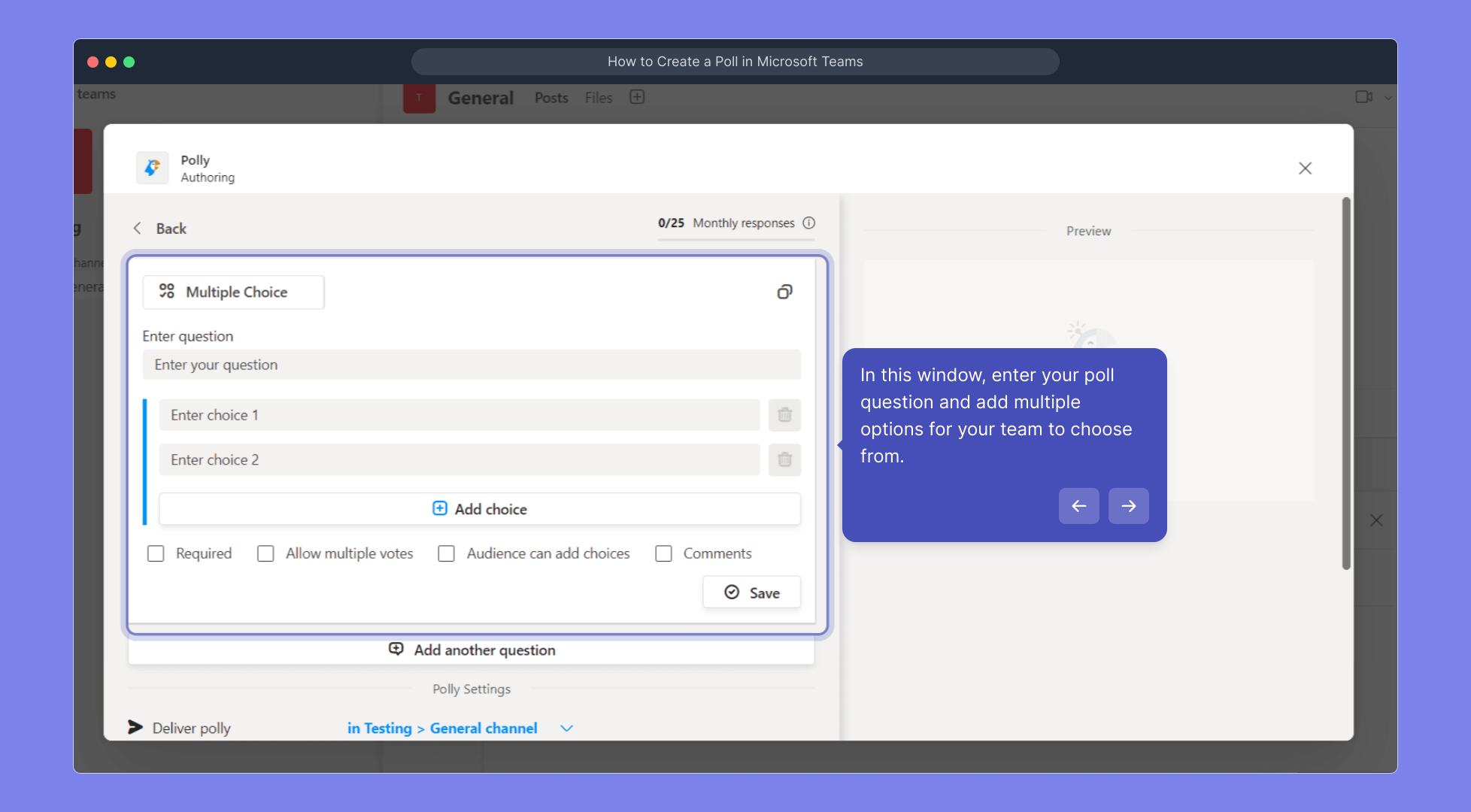 How to Create a Poll in Microsoft Teams