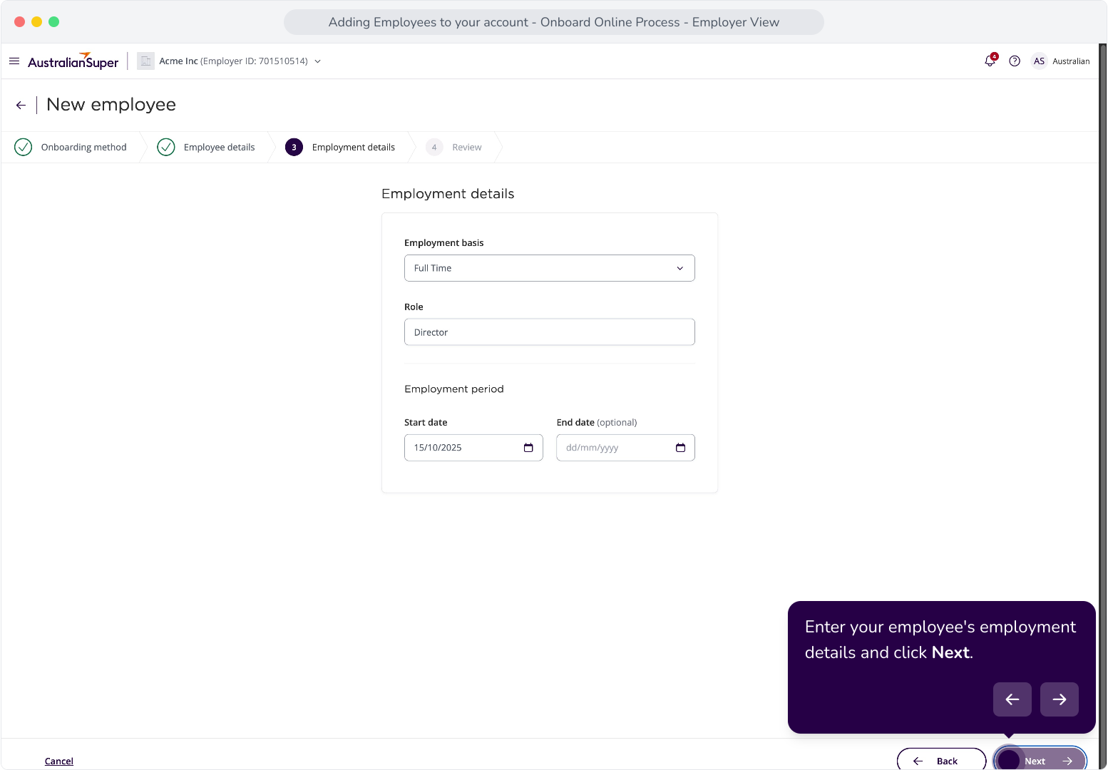 Adding Employees to your Account - Onboard Online Process - Employer ...