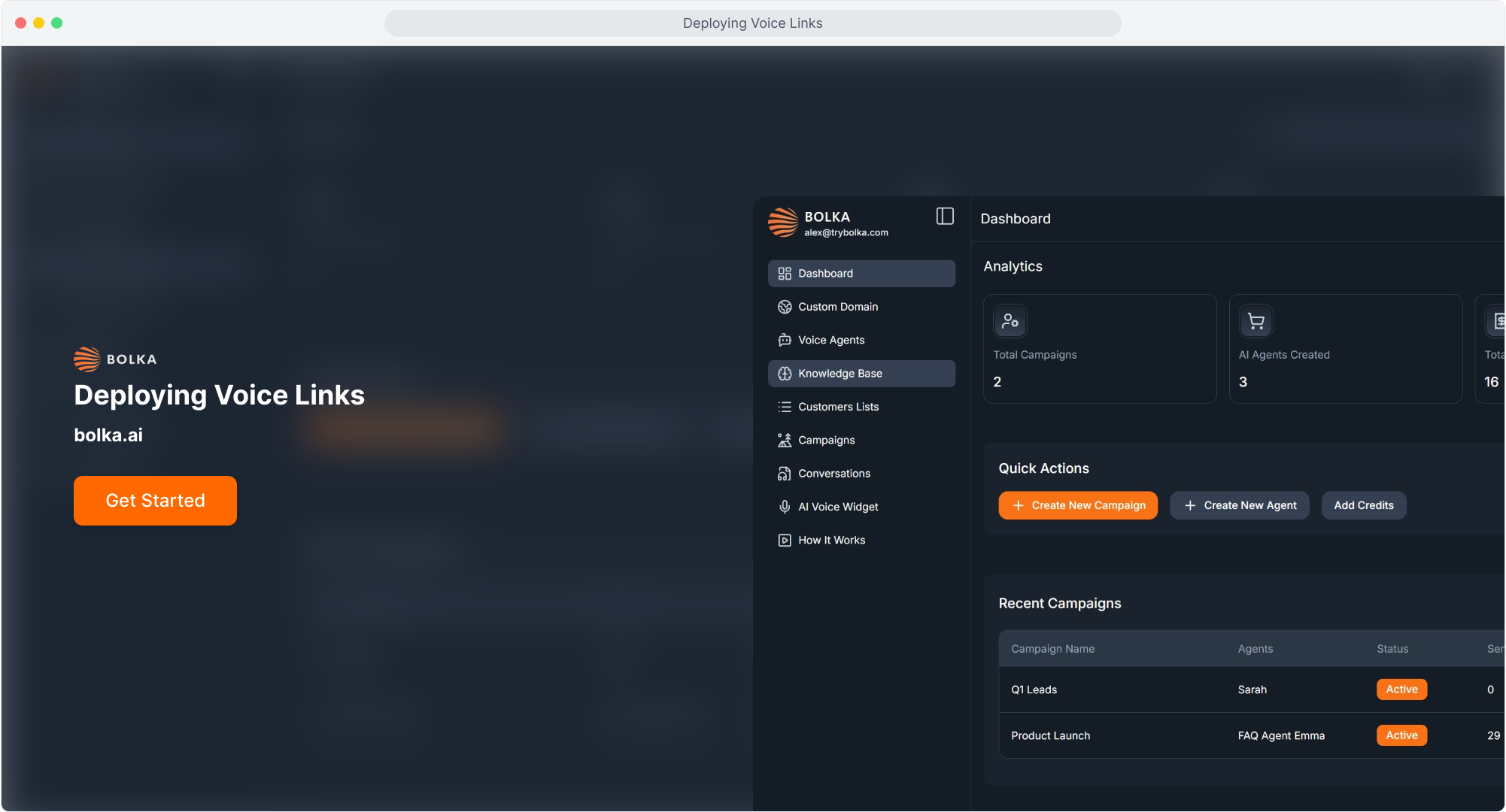 Step 1: Deploying Voice Links