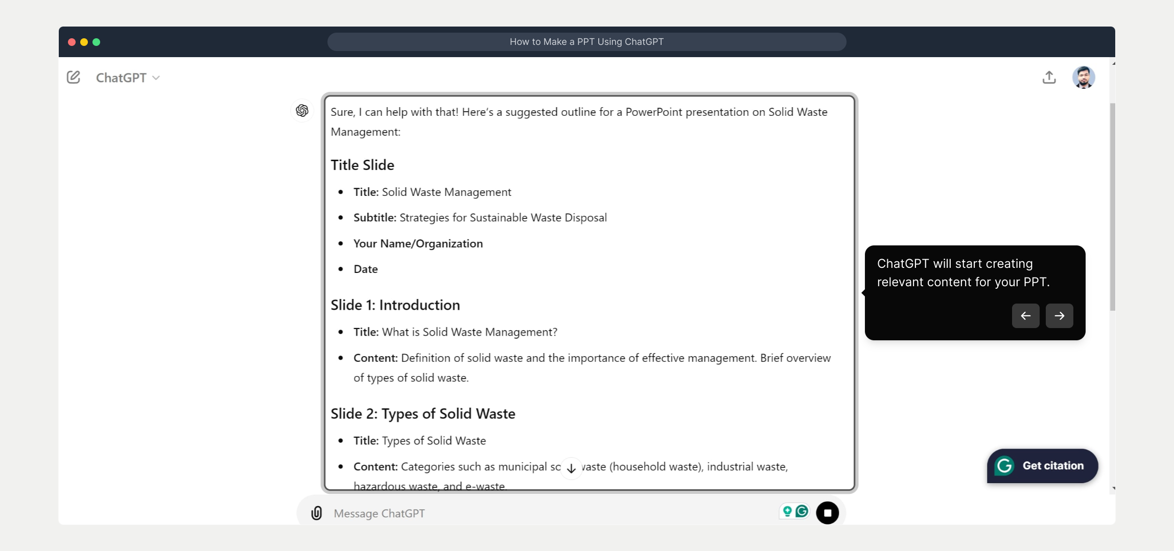 How to Make a PPT Using ChatGPT