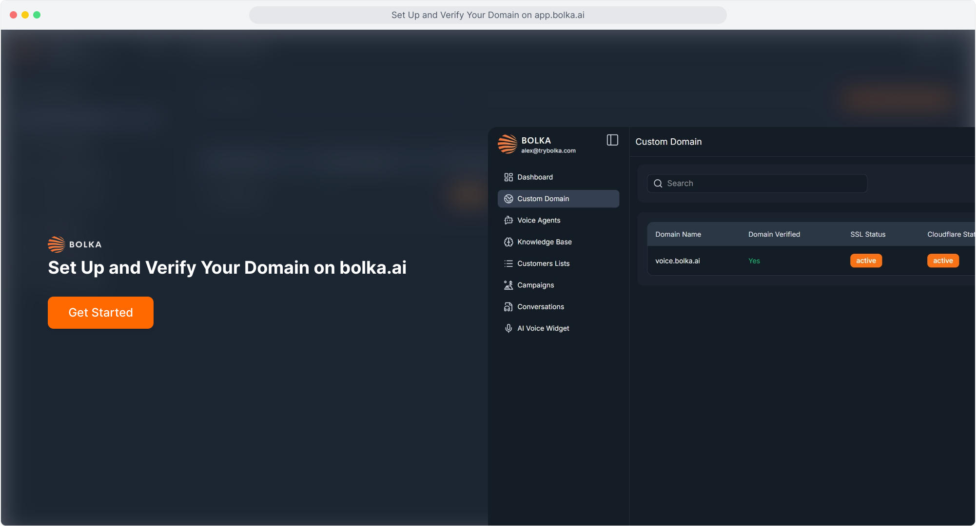 Step 1: Set Up and Verify Your Domain