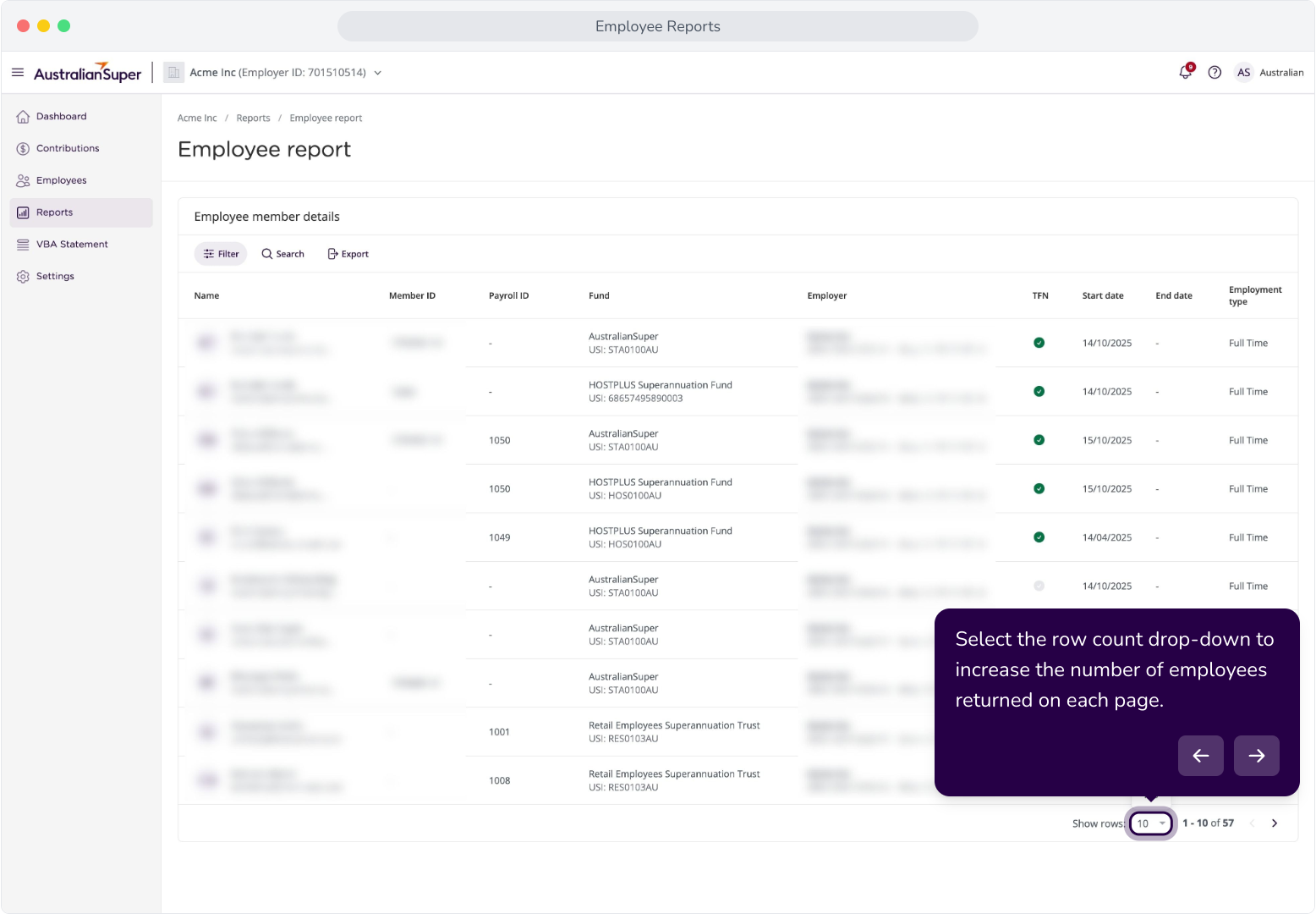 Employee Reports – AustralianSuper