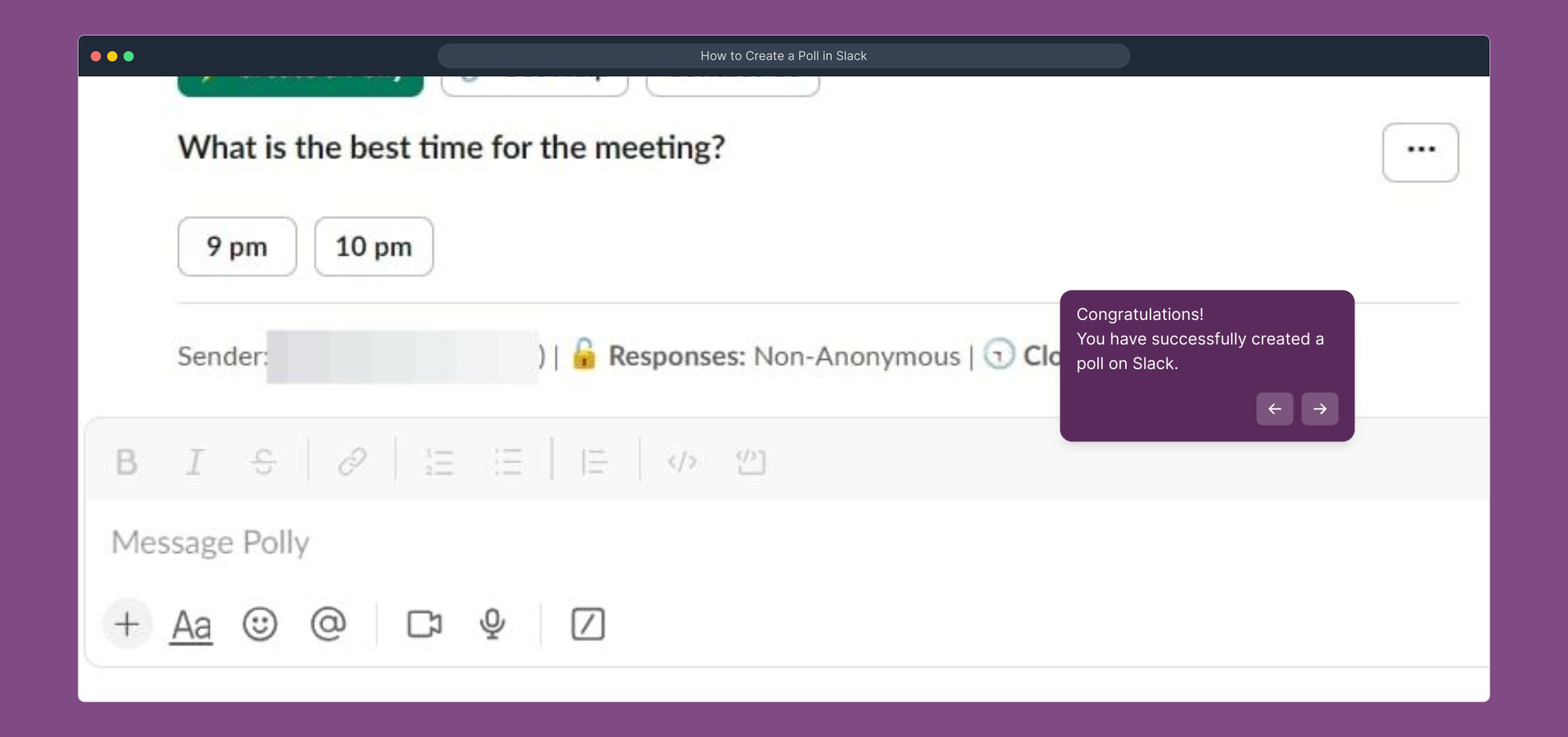 How to Create a Poll in Slack