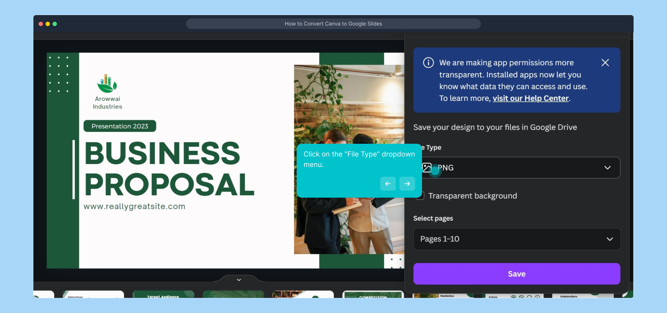 How to Convert Canva to Google Slides