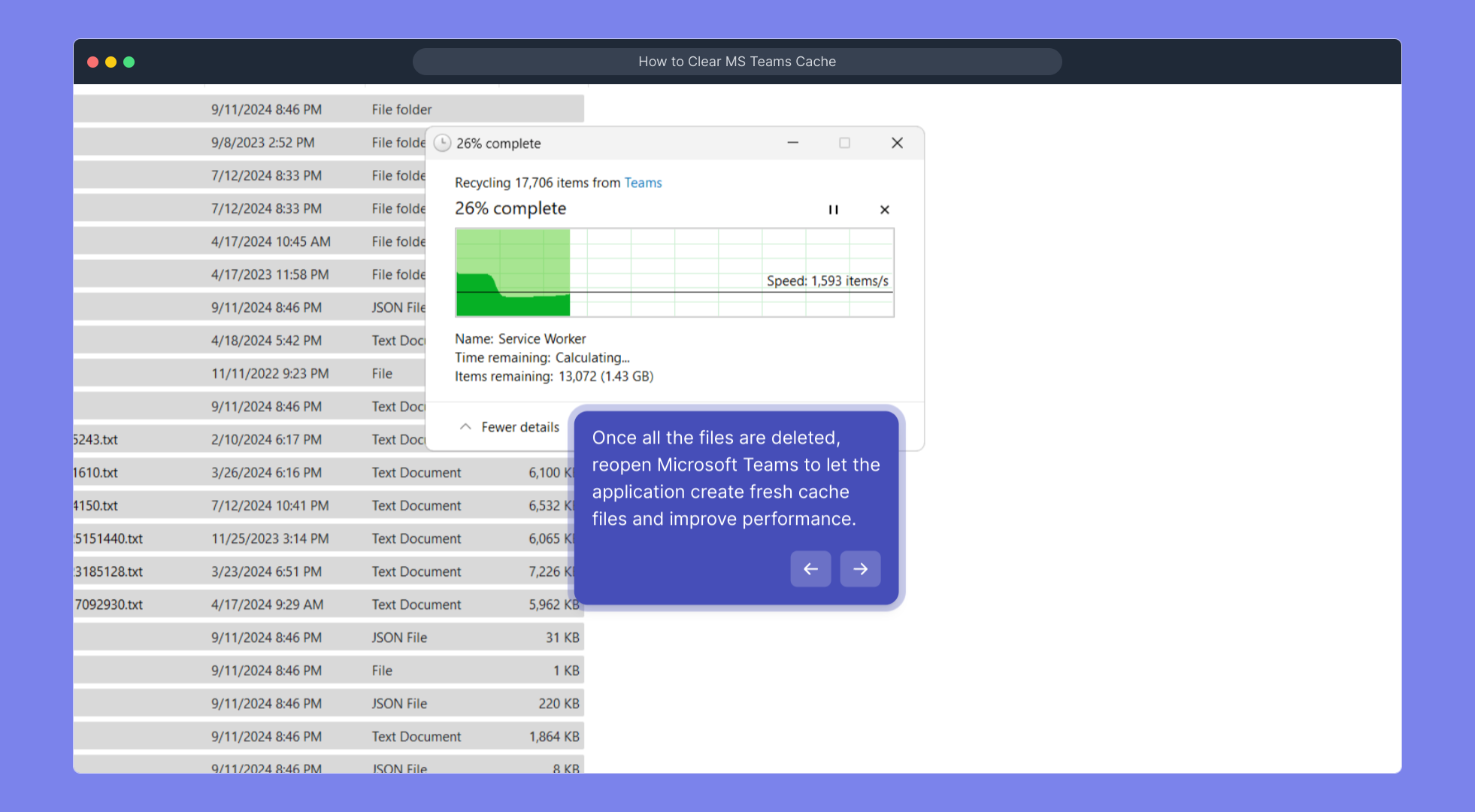 How to Clear MS Teams Cache
