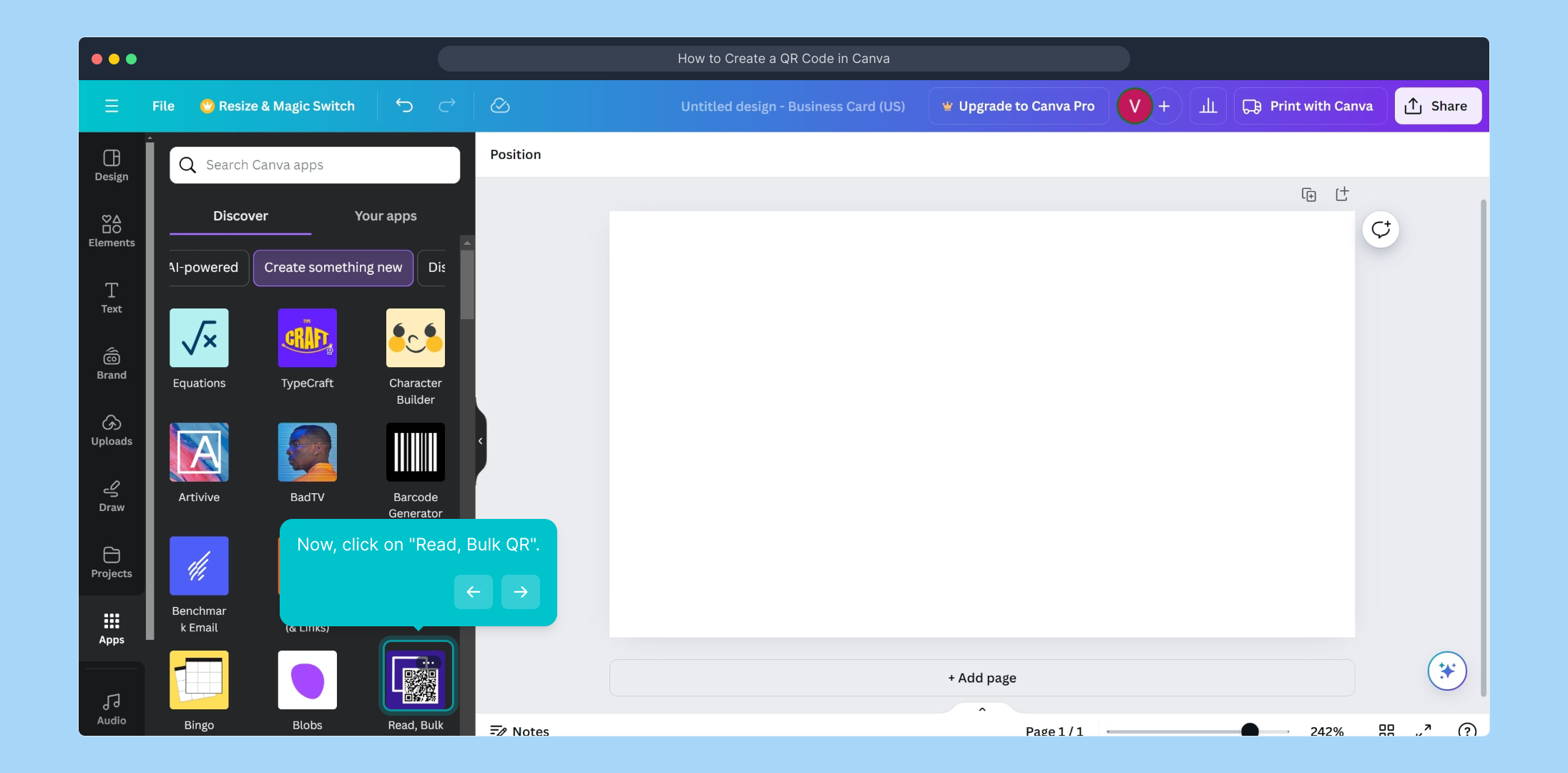 How to Create a QR Code in Canva