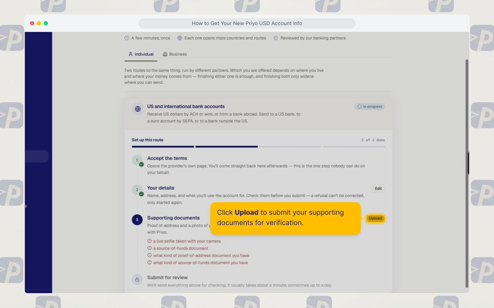Upload Documents